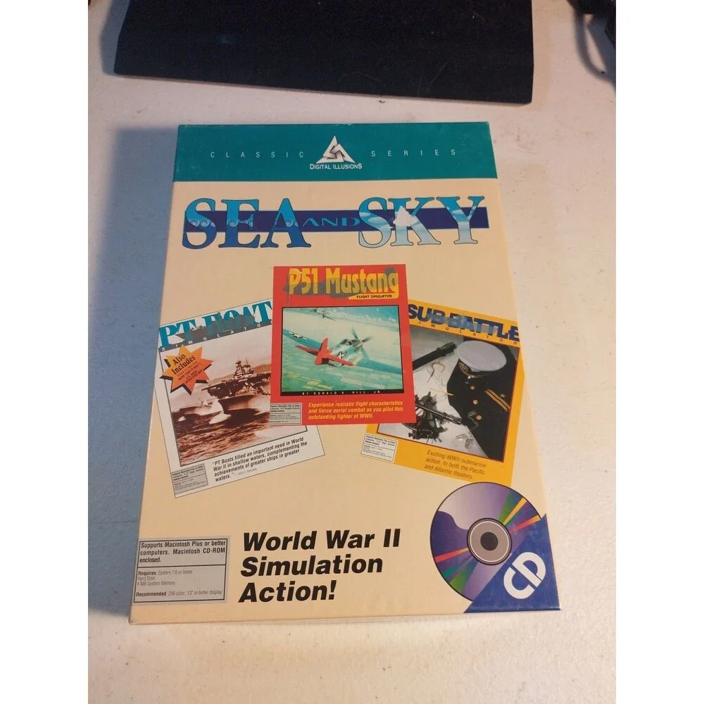 Sea and Sky Game Collection For Apple Mac - Digital Illusions 1994 - CIB